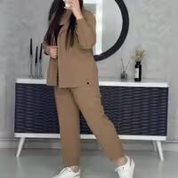 ست مانتو  و شلوار ستیا جنس مانتو و شلوار داکرون درجه یک
