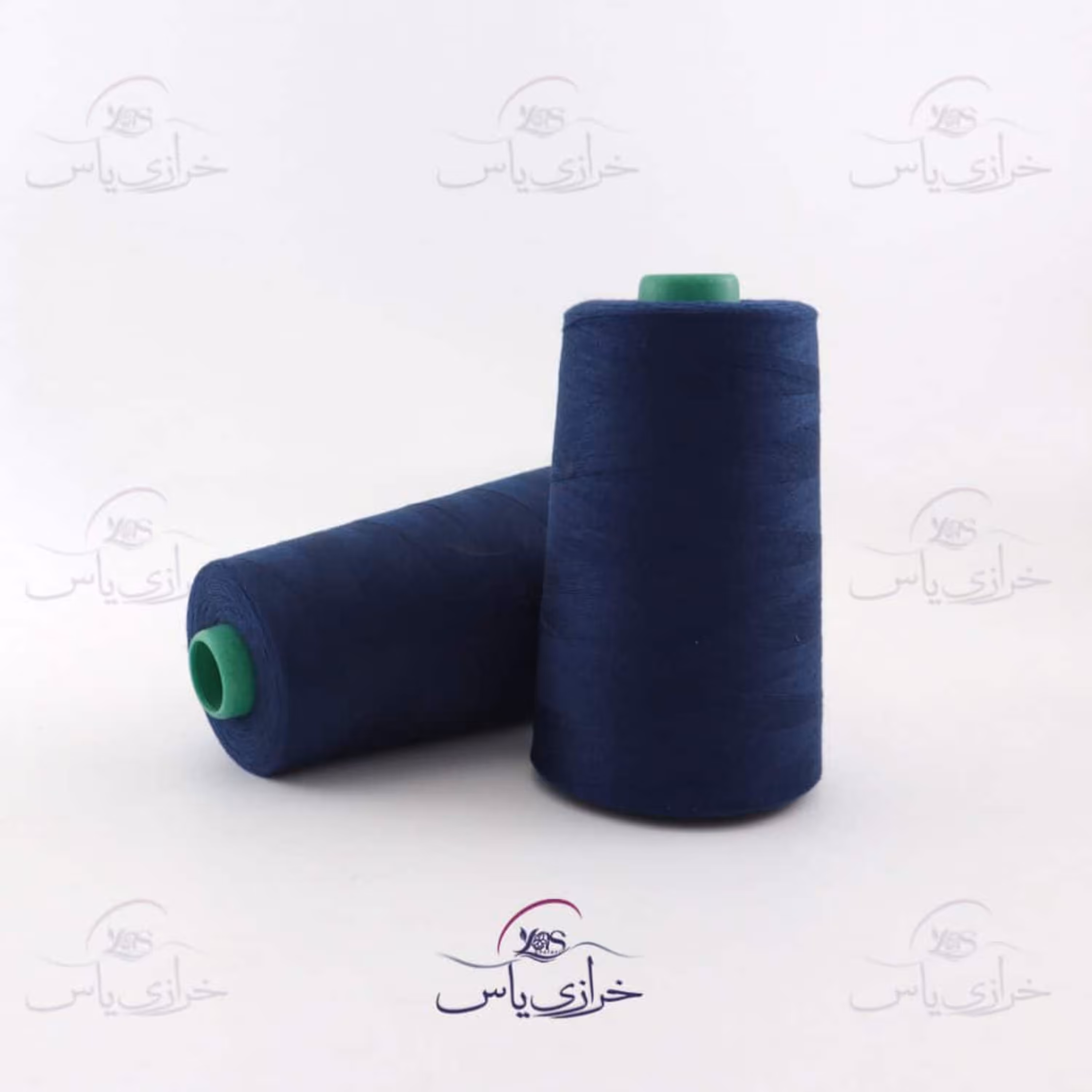 نخ پلی استر خیاطی سرمه ای کد 414 دوک حدود 5000 یاردی
