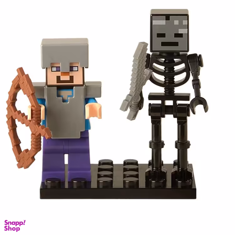 ساختنی مدل Steve in armour with Wither Skeleton کد 357