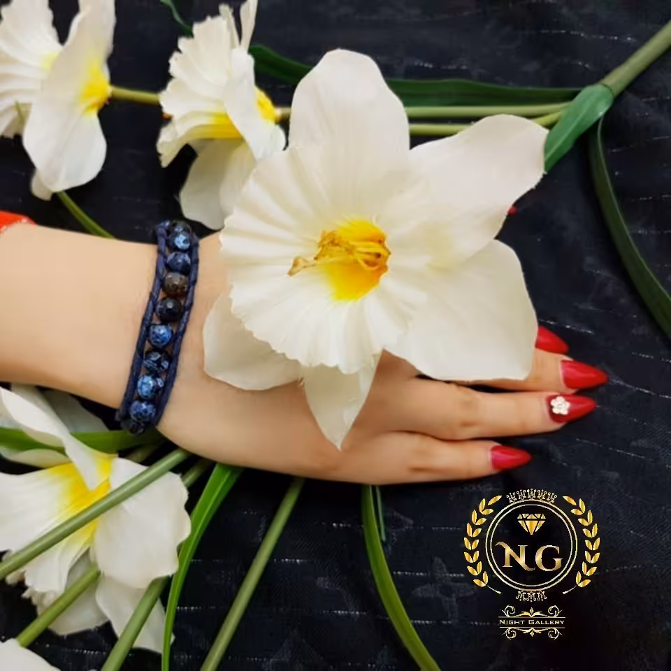 دستبند سنگی دورچرم