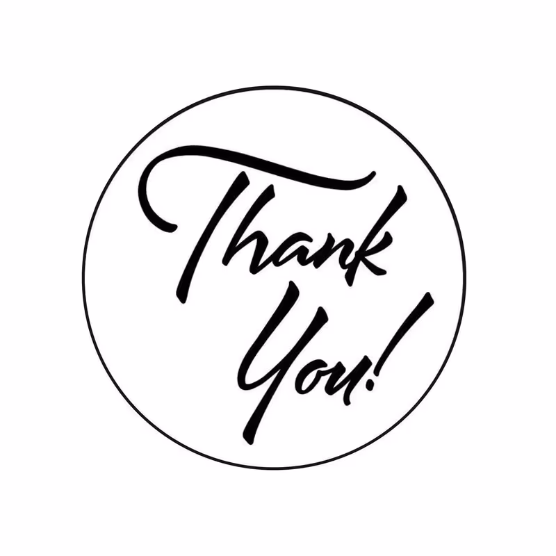 استیکر مدل Thankyou 01 مجموعه 70 عددی