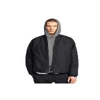 کاپشن ورزشی مشکی مردانه کت روزانه سیاه و سفید غیر قابل توقف 001 Under Armour