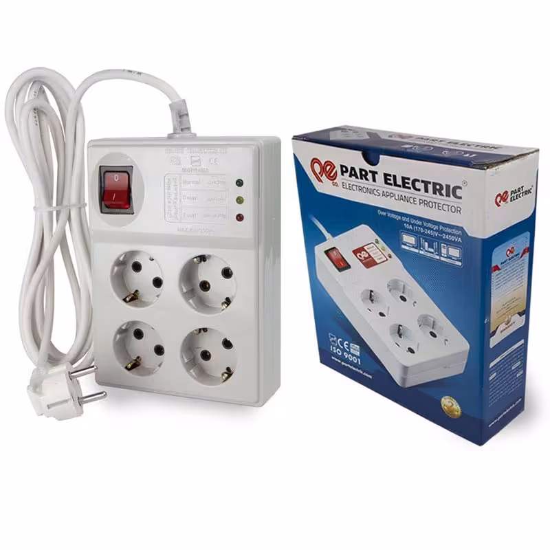 محافظ برق سرامیکی 4 خانه 3 متری پارت الکتریک Part Electric