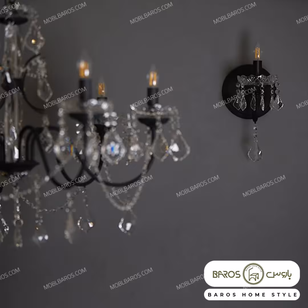 لوستر پذیرایی مدل تاج 6 شعله