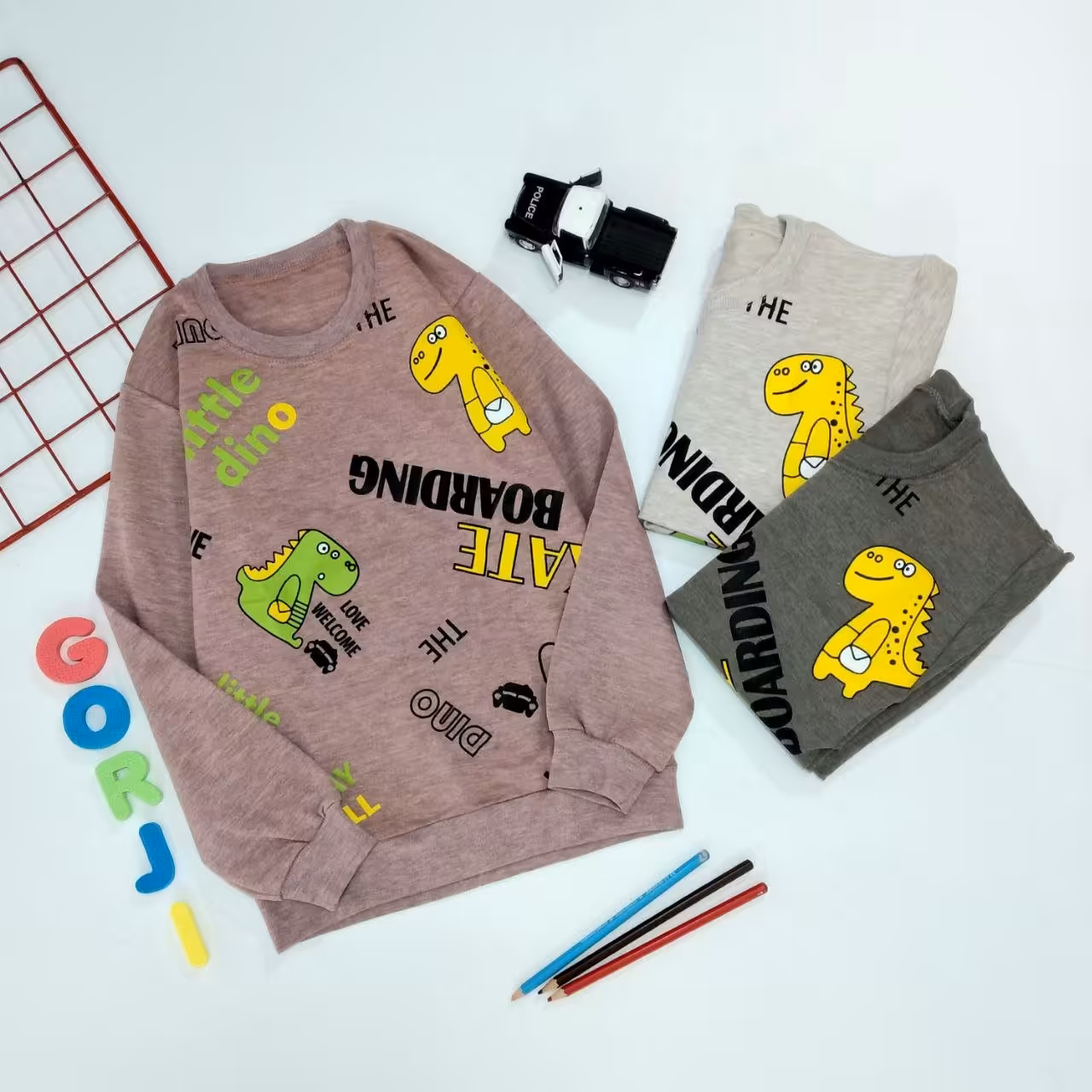 بلوز تک طرح دایناسور پسرانه