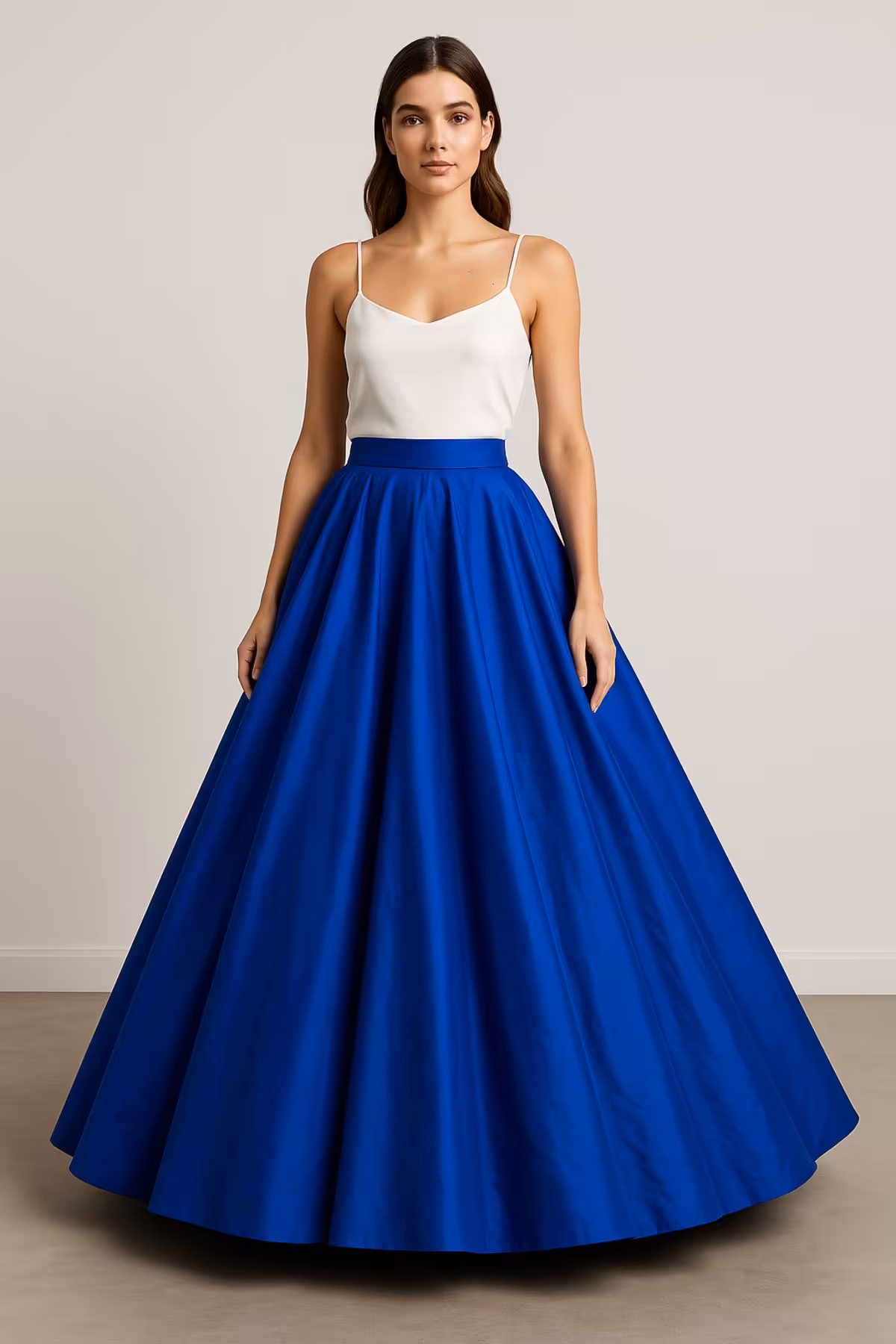 دامن آبی زنانه پپ آپای بلند و آفرین Mert Erkan