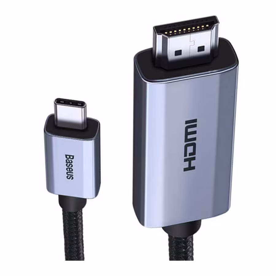 قیمت و خرید کابل تبدیل 3 متری HDMI به USB-C بیسوس مدل High Definition WKGQ010201 | یاس ارتباط