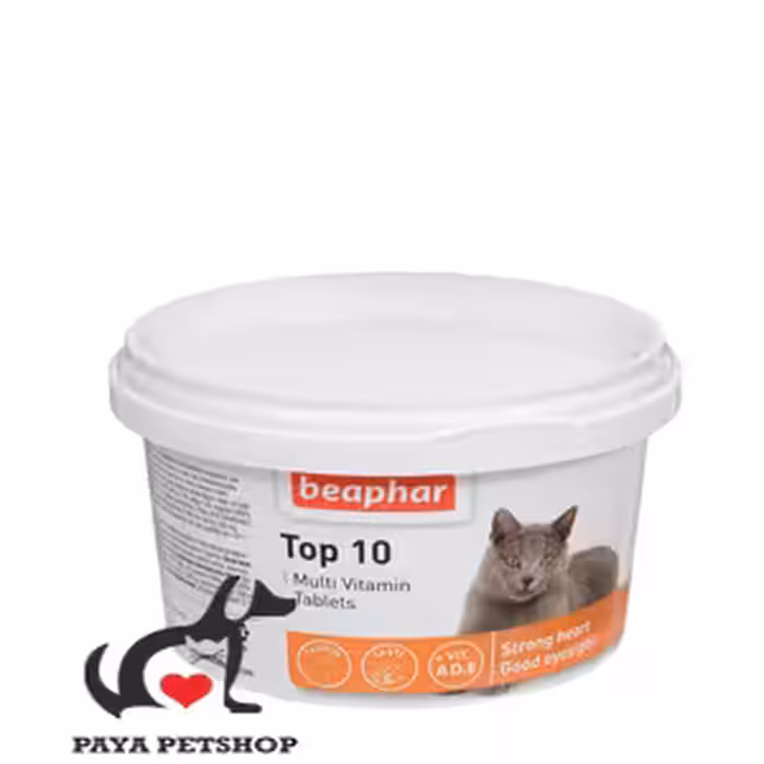قرص مولتی ويتامين گربه تاپ تن بيفار بسته 180عددی