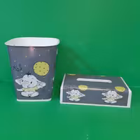 سطل و جا دستمال کاغذی طرح فیل بادکنکی