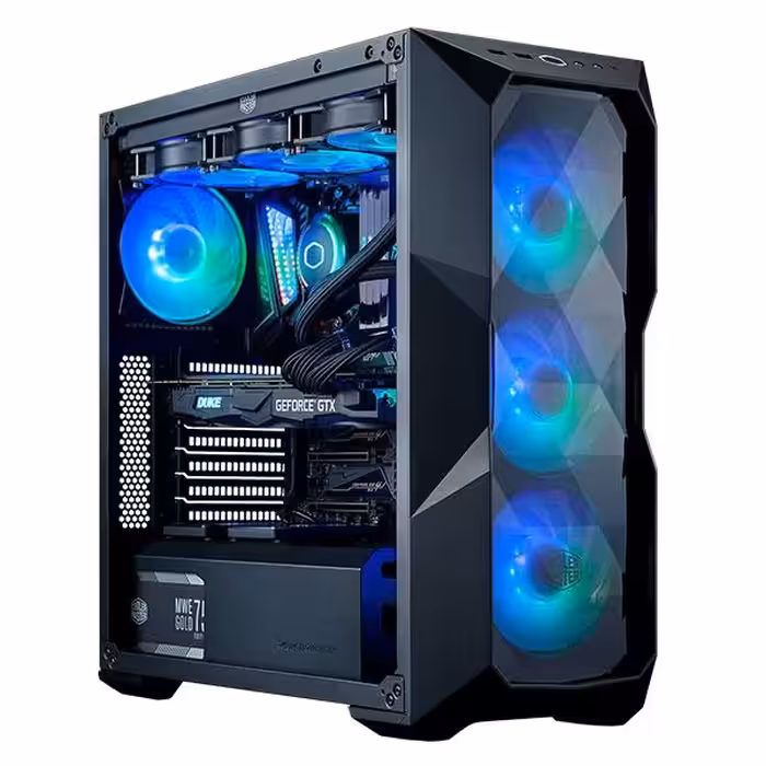 کیس گیمینگ کولر مستر مدل MASTERBOX TD500 CRYSTAL - پردیس پازار