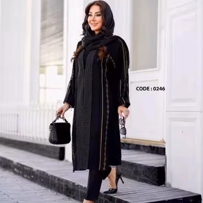 مانتو مجلسی مدل مانتو قواره دار مجلسی - کاربردی