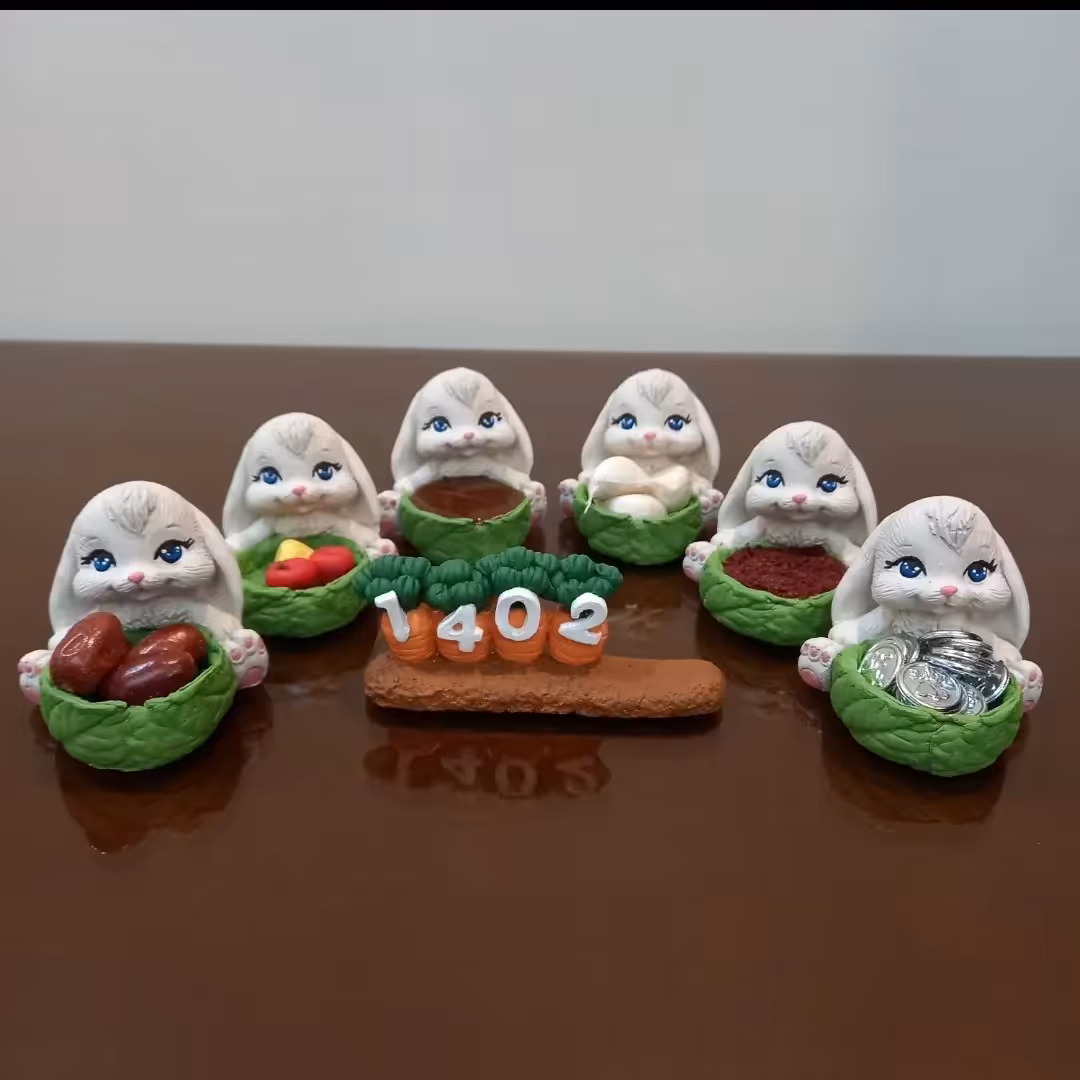 هفت سین خرگوش و استند سال جدید