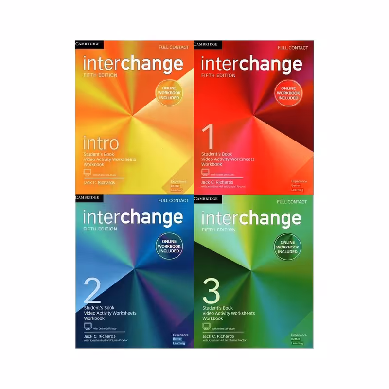 کتاب Interchange 5th اثر Jack C. Richards انتشارات کمبریج 4 جلدی