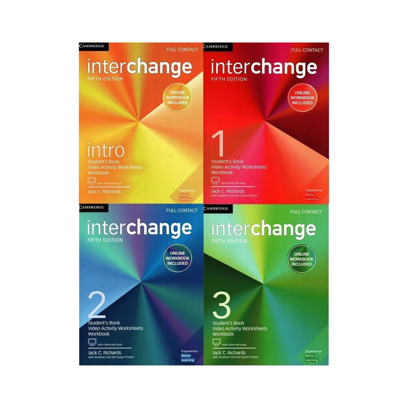 کتاب Interchange 5th اثر Jack C. Richards انتشارات کمبریج 4 جلدی