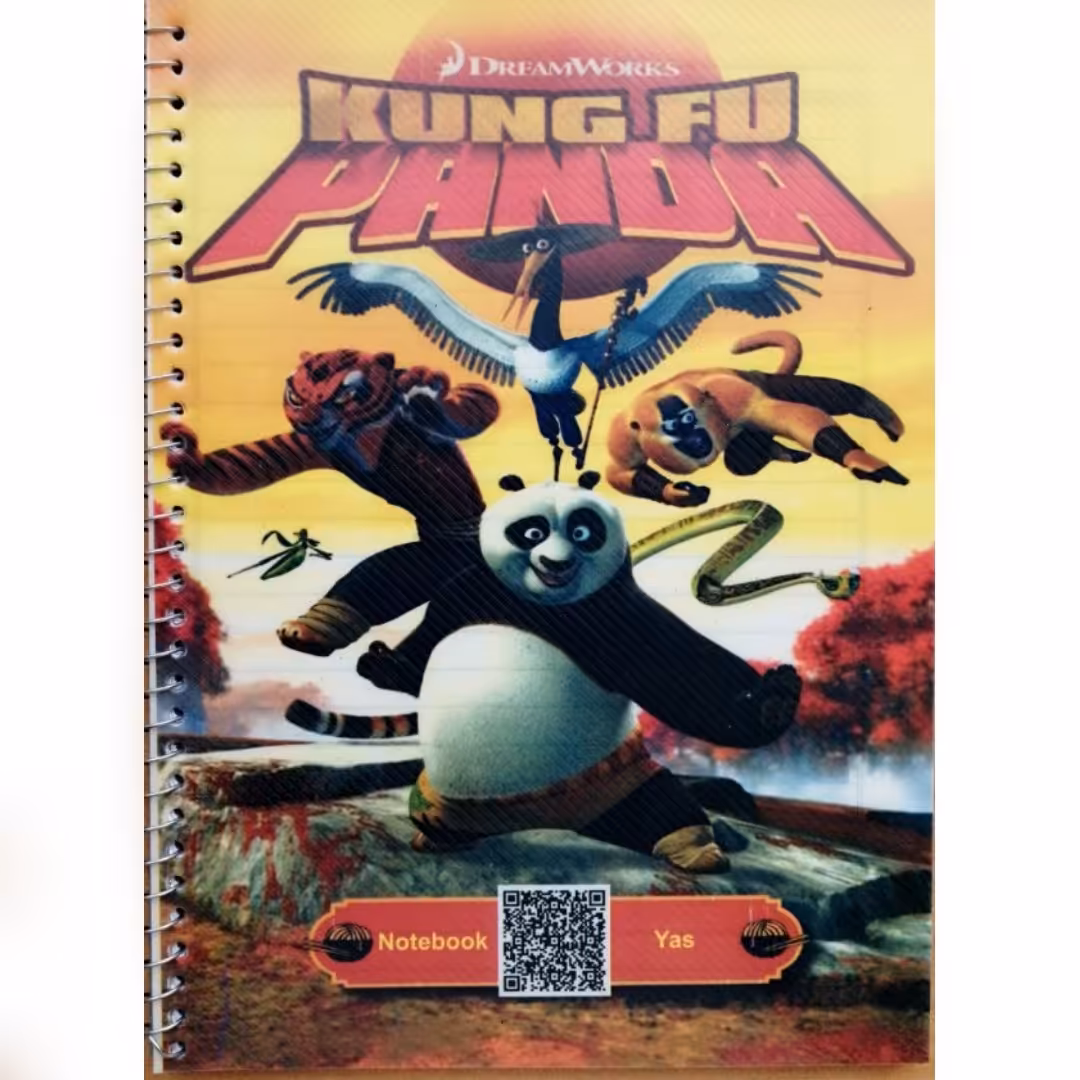 دفتر مشق سیمی 80 برگ  با جلد طلقی و کیفیت چاپ عالی 