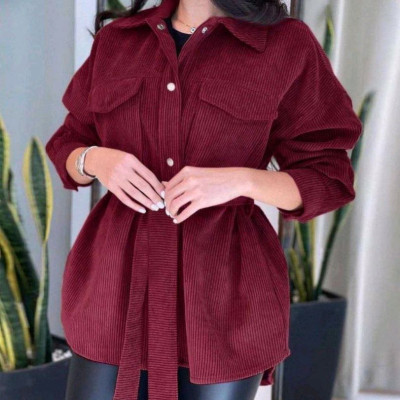 مانتو اسپرت زنانه مخمل کبریتی مدل ژاله