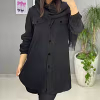 مانتو زمستانه مخمل کبریتی سامیه