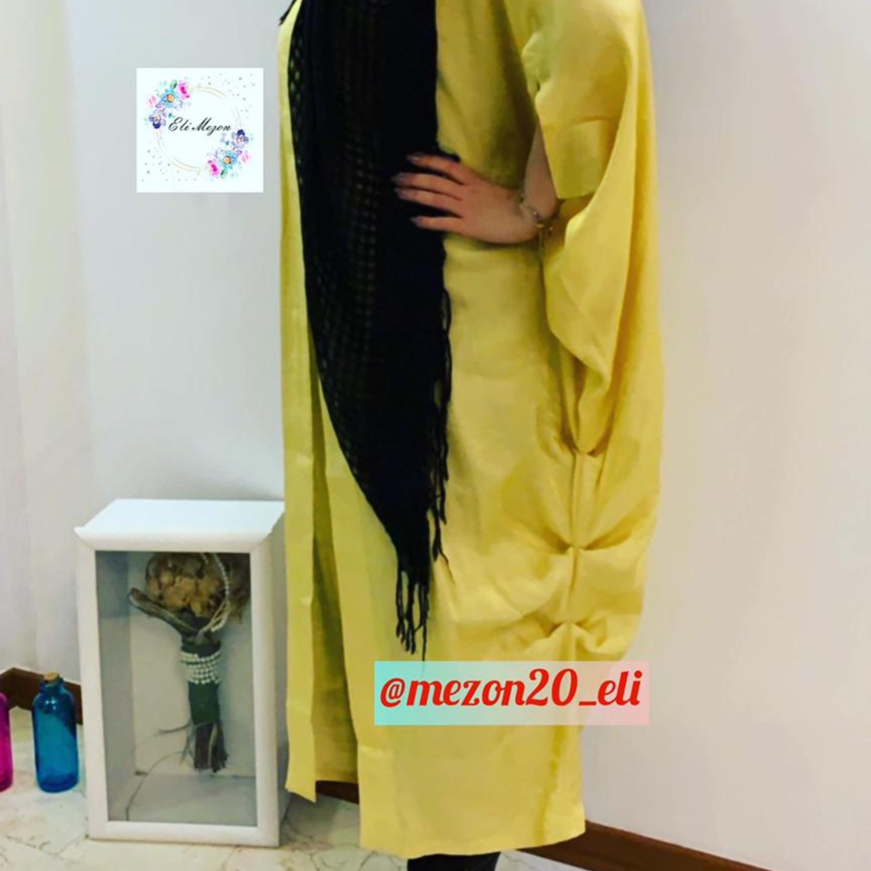 مانتو مزونی شیمر عبایی
