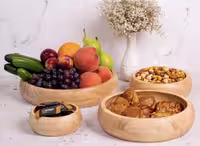 کاسه چوبی رابروود قطر 12