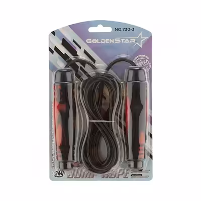 طناب ورزشی بدنسازی گلدن استار BRS 3-730|مشکی/قرمز