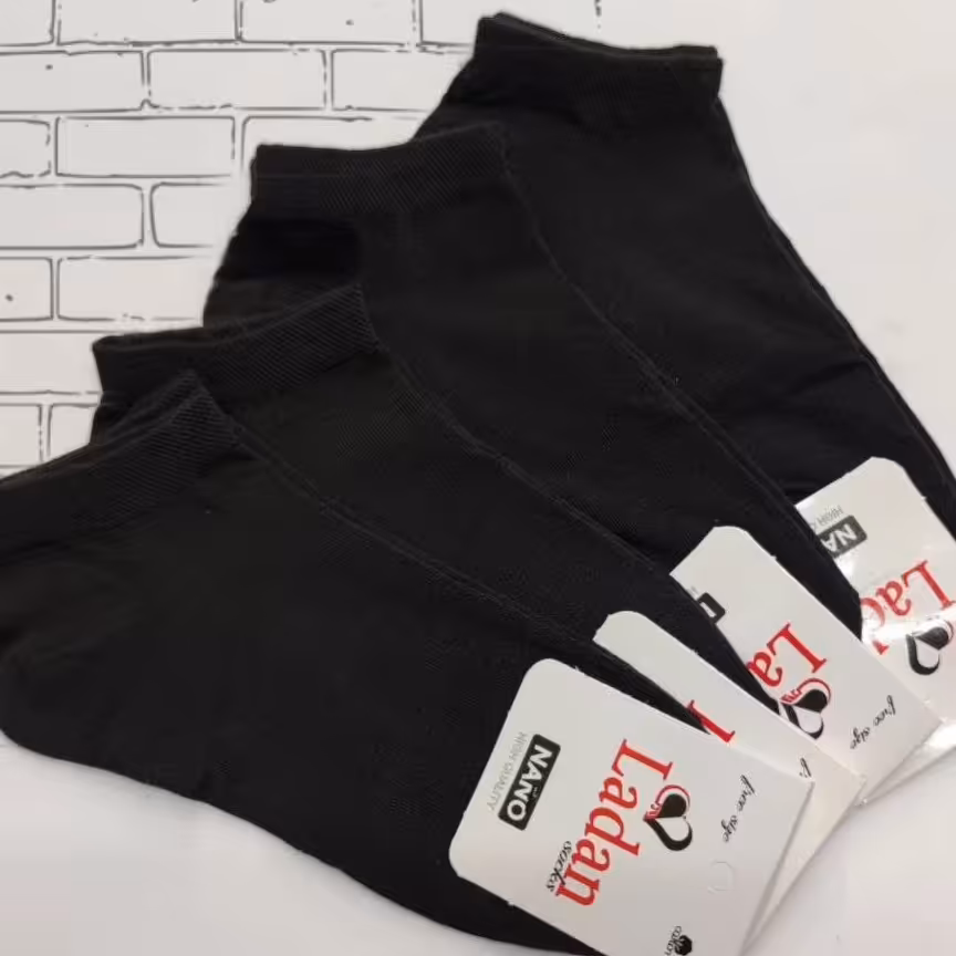 جوراب مشکی مچی ساده