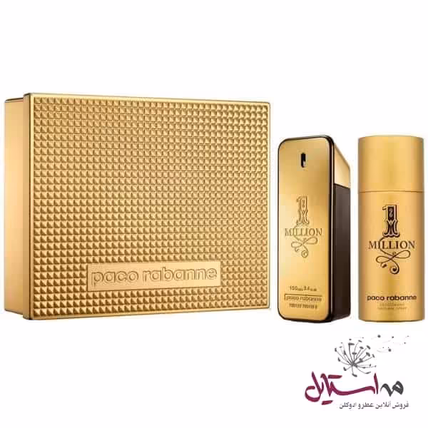 ادو تویلت مردانه Paco Rabanne 1Million به همراه اسپری بدن حجم 100 میلی لیتر