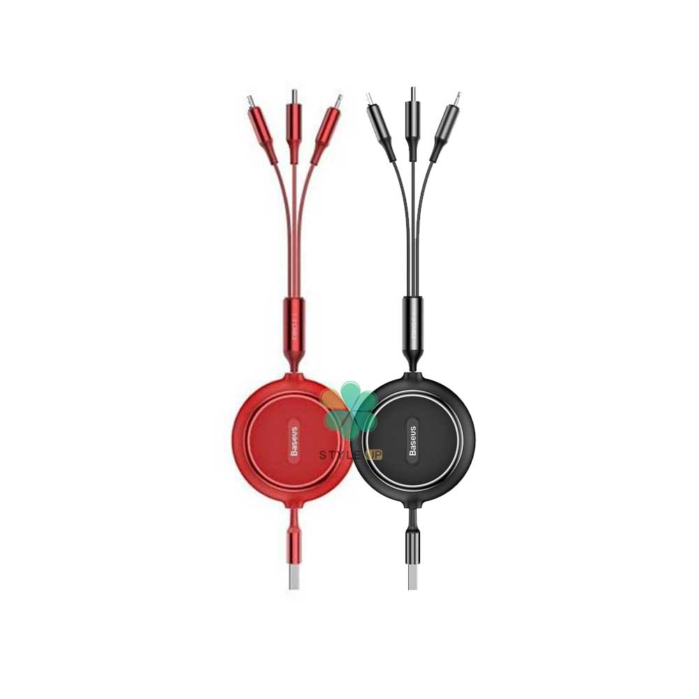 کابل شارژ 3 سر بیسوس Baseus Golden Loop 3-in-1 CAMLT-JH01