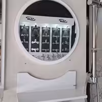 آینه و آتاژور PVC دایره ای ضداکسید کوچک (قطر 40) (پس کرایه)