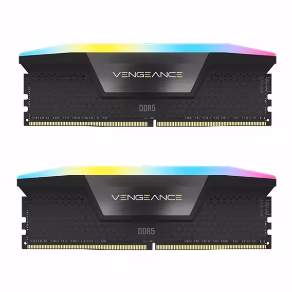 حافظه رم کورسیر مدل VENGEANCE RGB DUAL 32GB 16GBx2 6200MHz CL36 DDR5