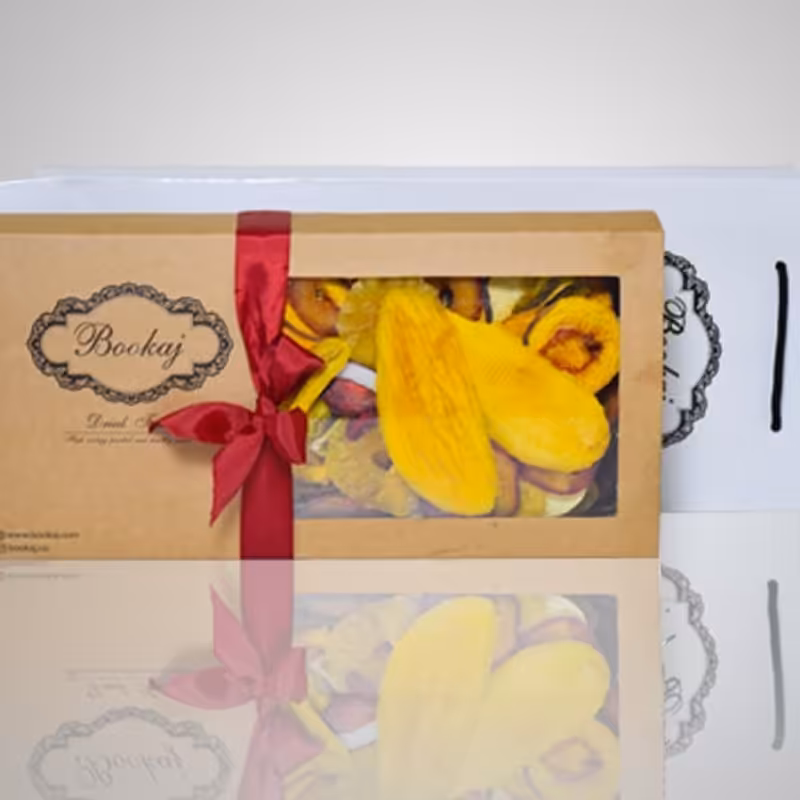 مخلوط میوه خشک جعبه کادویی لوکس 500 گرمی 