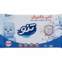 دستمال مرطوب انتی  باکتریال تنو