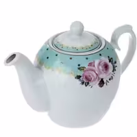 قوری چینی شکس مدل گلدار کد SM6