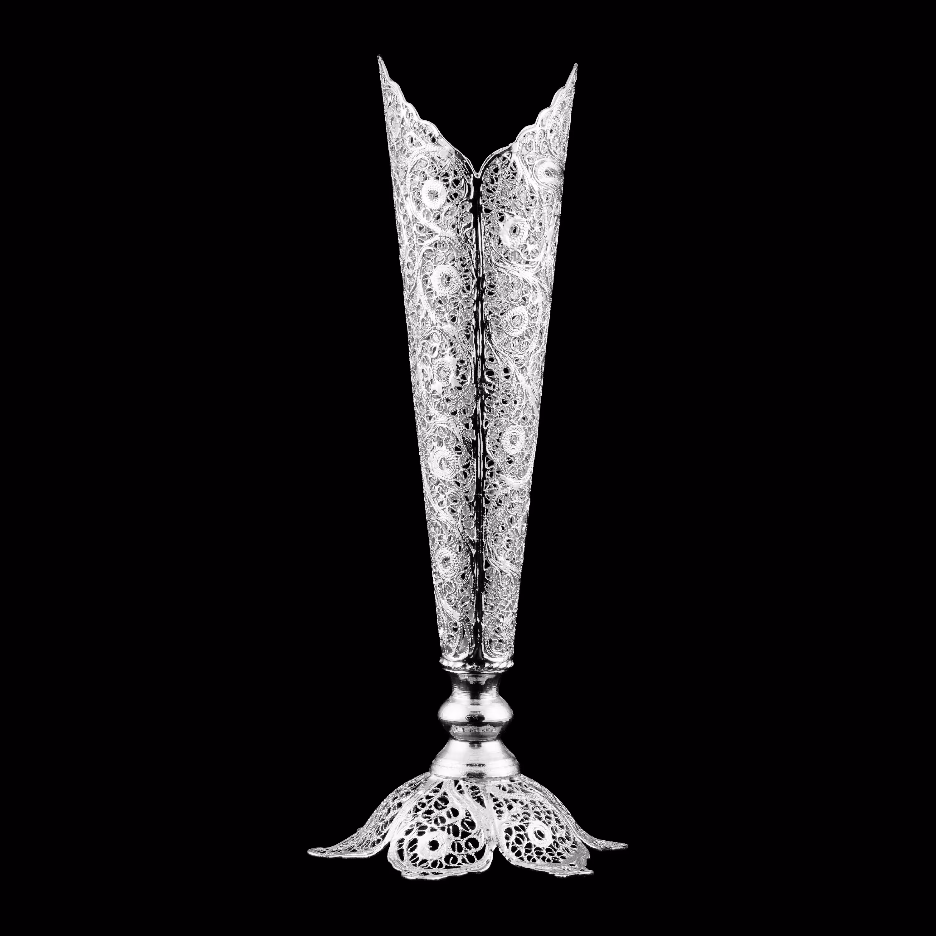 گلدان ملیله کاری مدل مدادی متوسط سایز 2