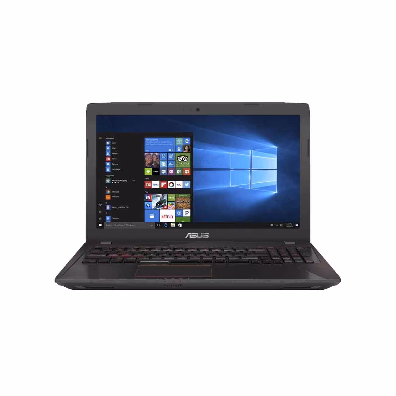 لپ تاپ ایسوس Asus FX553VE پردازنده i7 7700HQ رم 16GBحافظه داخلی 2T 128GB