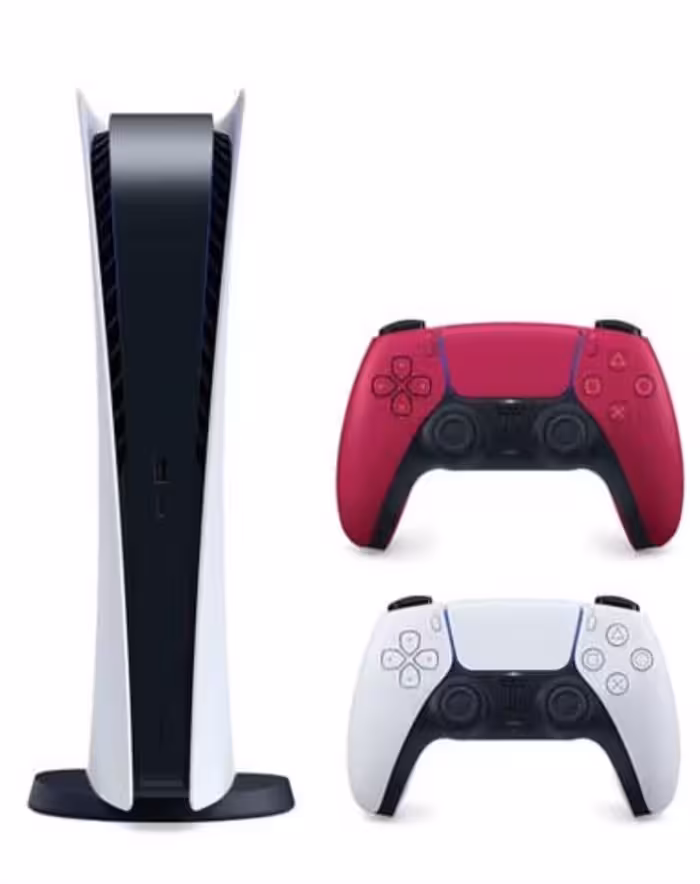 کنسول بازی سونی پلی استيشن PS5 Digital Edition با دسته قرمز
