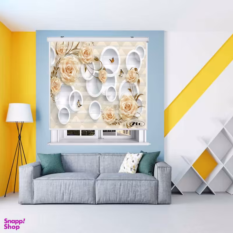 پرده زبرا زیو کد 3D1522 سایز 150x200 سانتی متر