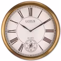 ساعت دیواری فلزی مدل CARLO کد M-20500 رنگ ANTIQUE و SILVER