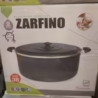 قابلمه تفلون سایز  34،  رنگ مشکی ZARFINO داخل مشکی 