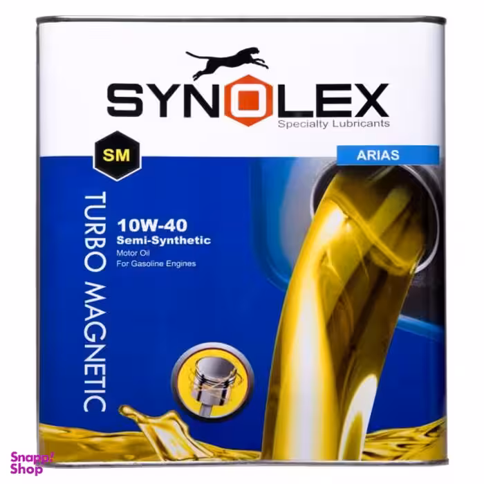 روغن موتور خودرویی سینولکس مدل آریاس 10W-40 SM حجم 5 لیتر