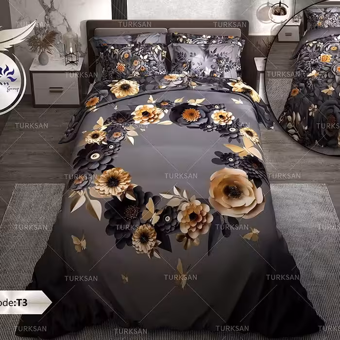 روتختی دونفره دو رو طرحدار  ترکسان طرح T3