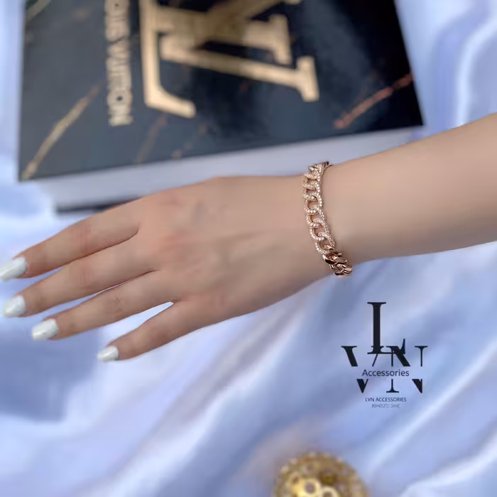 دستبند کارتیر برند ژوپینگ رز گلد آبکاری طلا