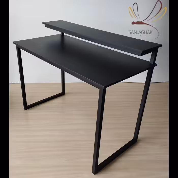 میز تحریر شلف دار مشکی