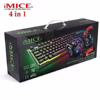 خرید ست کامل لوازم گیمینگ Keyboard Mouse Headset iMice GK-470 با بهترین قیمت