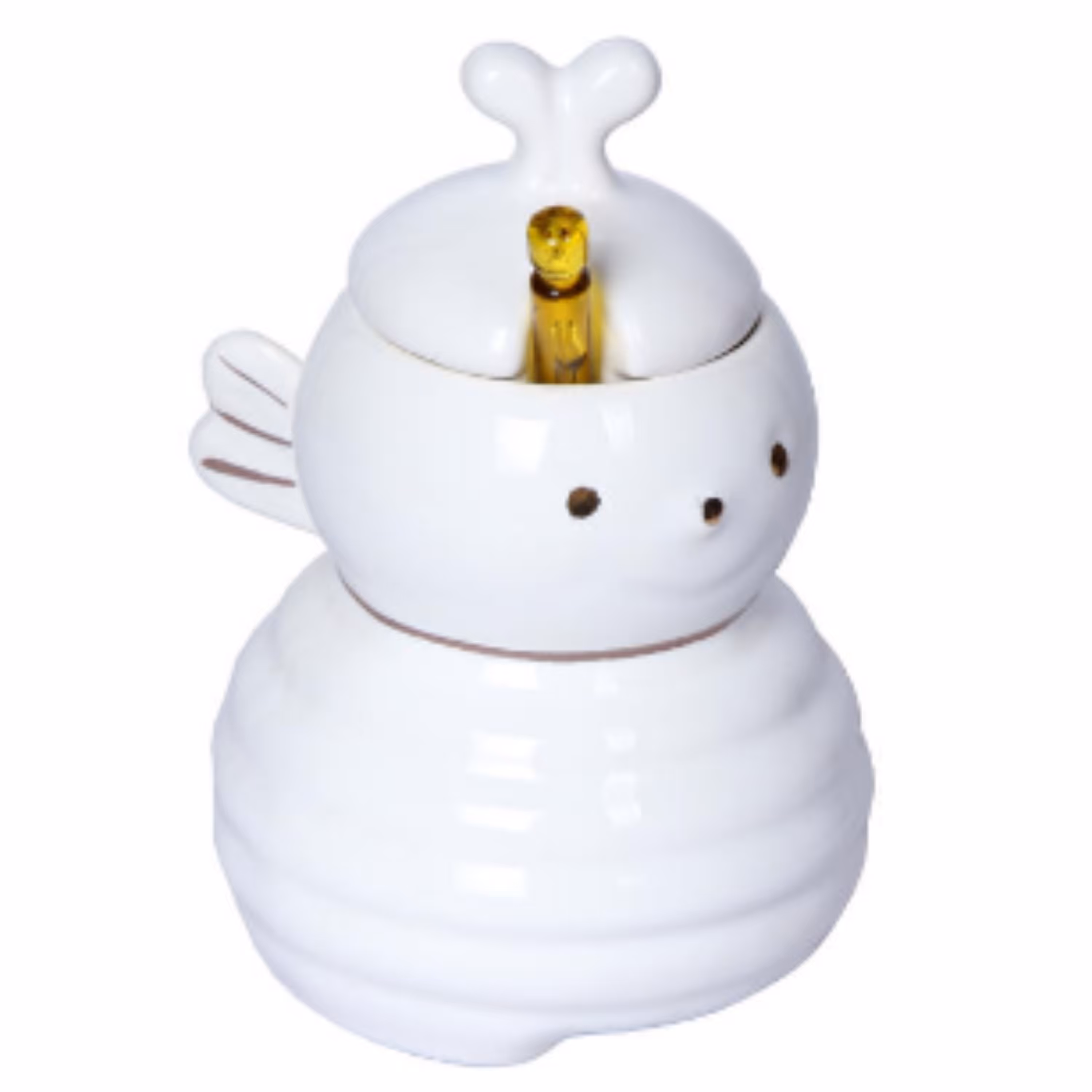 ظرف عسل خوری مدل زنبوری (رنگ سفید)