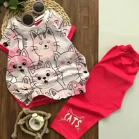تیشرت شلوارک دخترانه شیک