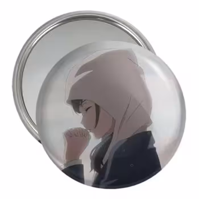 آینه جیبی خندالو مدل هینا انیمه تغییر آب و هوا با تو کد 17619