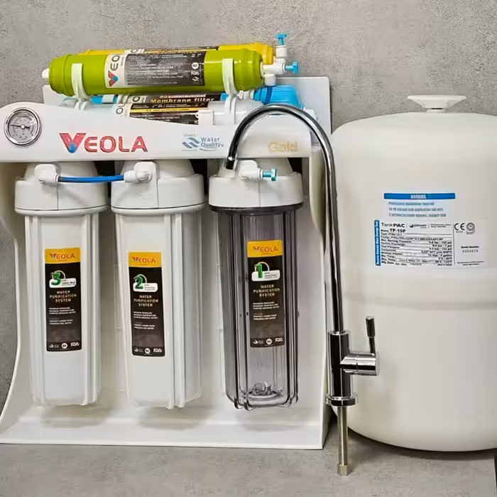 تصفیه آب خانگی 7 مرحله فول تایوان برند VEOLA GOLD 