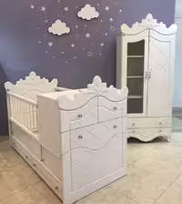 سرویس خواب نوزاد به نوجوان مدل کلاسیک توپی