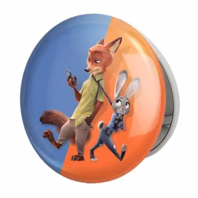 آینه جیبی خندالو طرح انیمیشن زوتوپیا مدل تاشو کد 1015