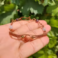 دستبند بافت مسی